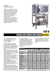 FORCED AIR CONVECTION OVENS - Progastro