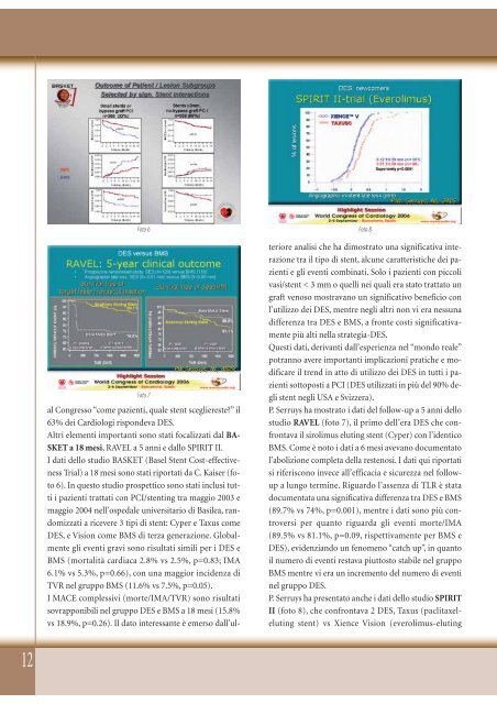 Cardiologia negli Ospedali nÂ° 154 Novembre/Dicembre 2006 - Anmco