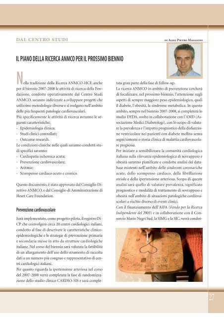 Cardiologia negli Ospedali nÂ° 154 Novembre/Dicembre 2006 - Anmco