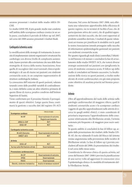 Cardiologia negli Ospedali nÂ° 154 Novembre/Dicembre 2006 - Anmco