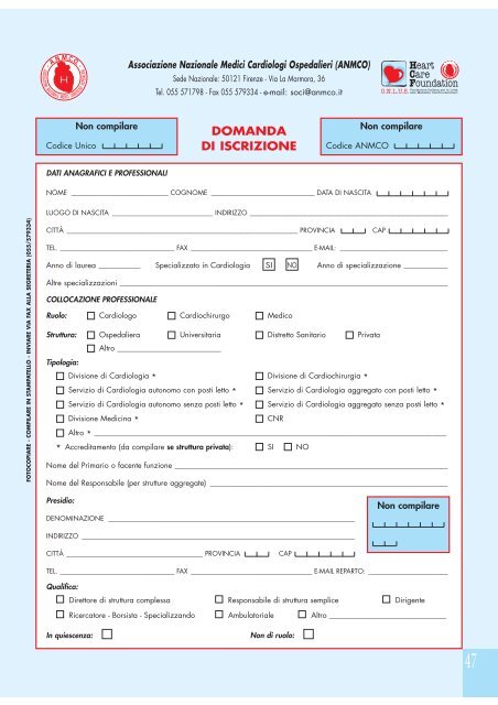 Cardiologia negli Ospedali nÂ° 154 Novembre/Dicembre 2006 - Anmco