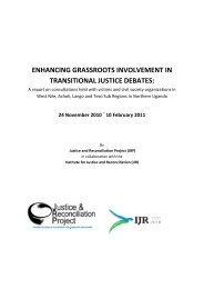 enhancing grassroots involvement in transitional justice debates