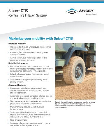 SpicerÂ® CTIS (Central Tire Inflation System)