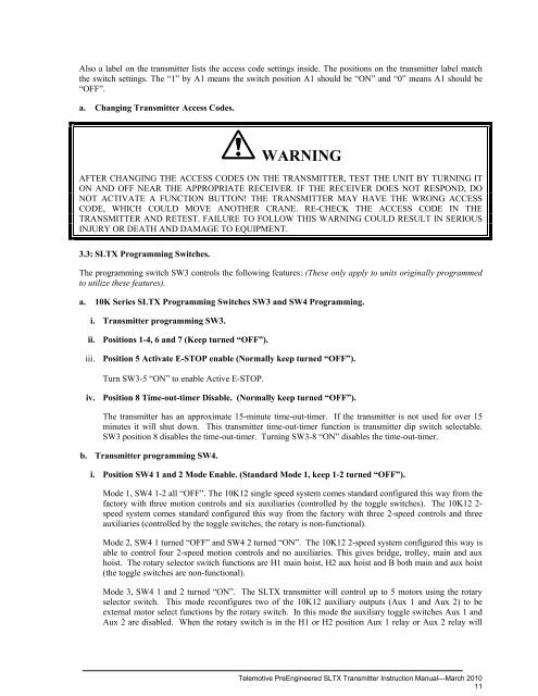 Telemotive Pre-Engineered SLTX Transmitter - Enrange LLC Radio ...