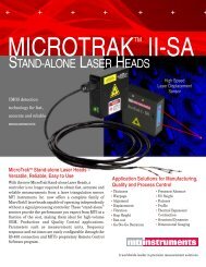 laser triangulation sensors??? - MTI Instruments Inc.