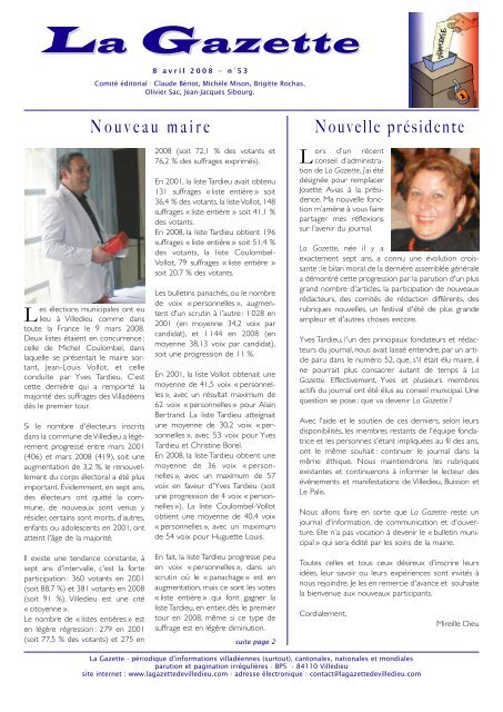 La Gazette 53 - La Gazette de Villedieu