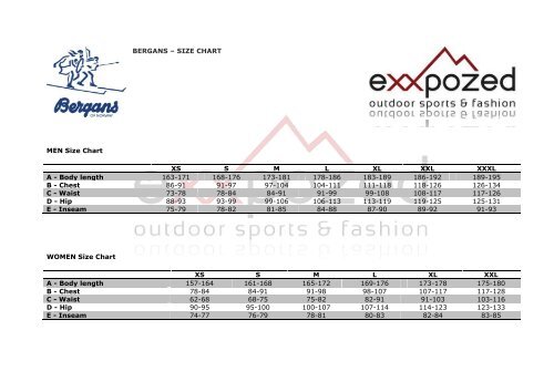 Xs Size Chart