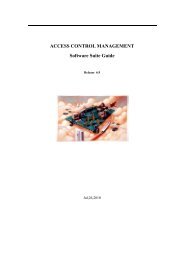 ACCESS CONTROL MANAGEMENT Software Suite Guide