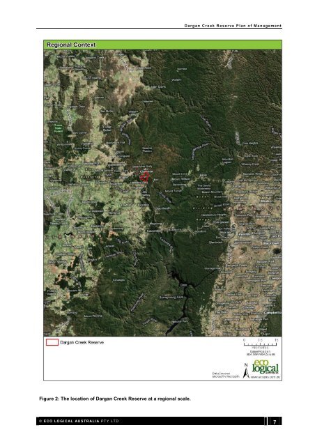 Draft Plan of Management for the Dargan Creek Reserve - Land