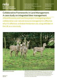 Collaborative Frameworks in Land Management: A case study on ...
