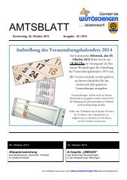 Amtsblatt der Gemeinde WutÃ¶schingen