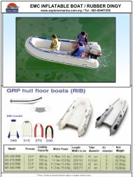 emc inflatable boat / rubber dingy