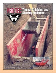 PRO-TEC Stone-Savers reduce bedding material loss - Trench Safety