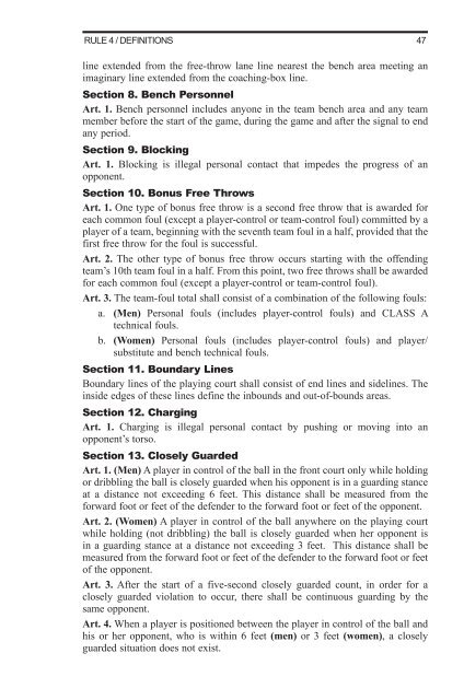 2011-12 AND 2012-13 MEN'S AND WOMEN'S RULES - NAIA