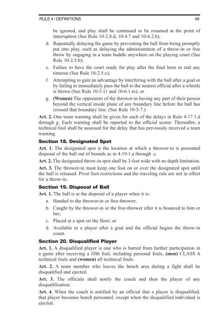 2011-12 AND 2012-13 MEN'S AND WOMEN'S RULES - NAIA