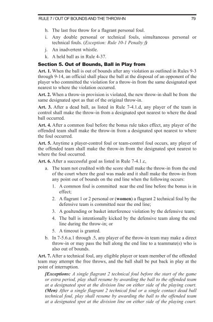 2011-12 AND 2012-13 MEN'S AND WOMEN'S RULES - NAIA