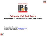 California IPv6 Task Force - gogoNET LIVE!