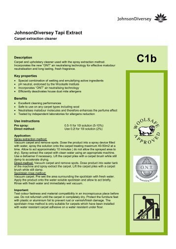 JohnsonDiversey Tapi Extract - Western Hygiene