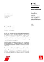 Schreiben an den SPD-Fraktionsvorsitzenden Dr. Frank-Walter ...