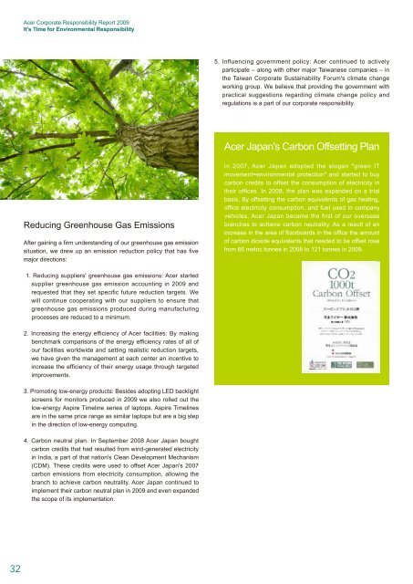 2009 Corporate Responsibility Report - Acer Group