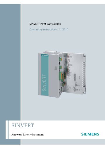 SINVERT PVM Control Box - Et Netera