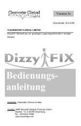 Bedienungsanleitung DizzyFIX - Neuwirth medical products