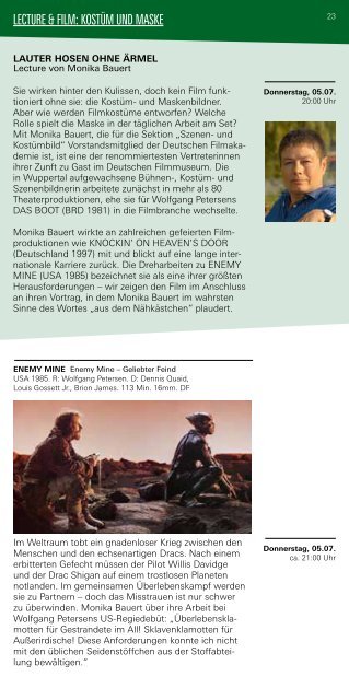 Kinoprogramm (PDF, 7 3 MB) - Deutsches Filminstitut