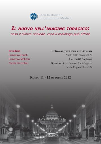 Roma, 11 - 12 ottobRe 2012 - SIRM