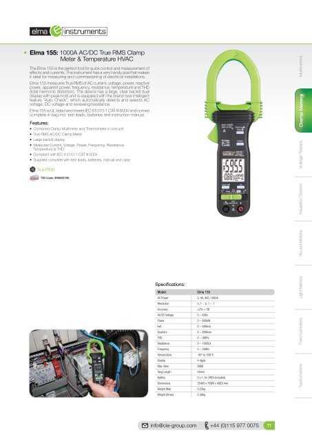 Elma Instruments - CIE-Group