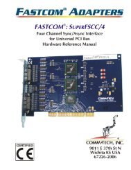 SuperFSCC/4 - Commtech-Fastcom.com