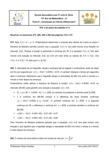 Resolver os exercícios 273, 282, 283 e 284 das páginas 133 e 137.