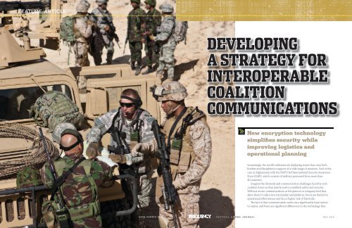 Developing a Strategy for interoperable Coalition CommuniCationS