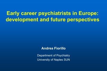 Early career psychiatrists in Europe - World Psychiatric Association