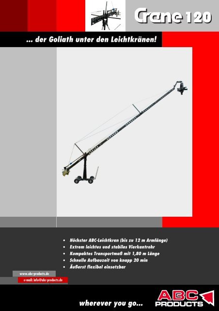 ABC Crane 120 Folder deutsch v7.06 - ABC Products