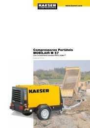 Compressores PortÃ¡teis MOBILAIR M 57 - Kaeser