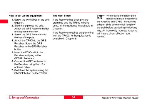 GPS500 Technical Reference Manual V4.0 - Leica Geosystems