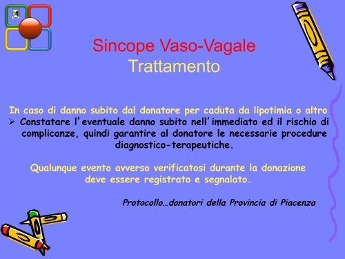 Reazioni avverse in corso di donazione