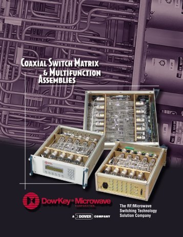 2X8 Coaxial Switch Matrix - DowKey Microwave