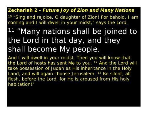 Zechariah part 2 The Branch - Congregation Yeshuat Yisrael