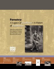 College of Forestry - Oregon State University