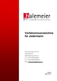 Verfahrensverzeichnis fÃ¼r Jedermann - halemeier