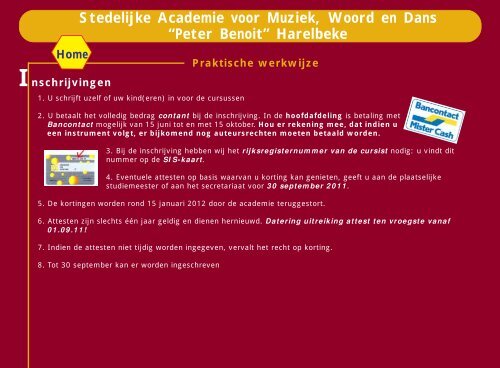 Stedelijke Academie voor Muziek, Woord en Dans