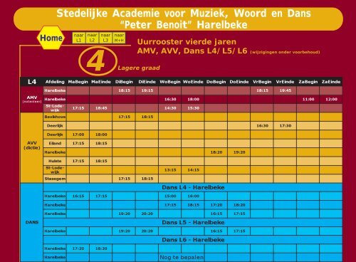 Stedelijke Academie voor Muziek, Woord en Dans