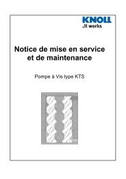 Pompe Ã  vis type KTS - Haenchen