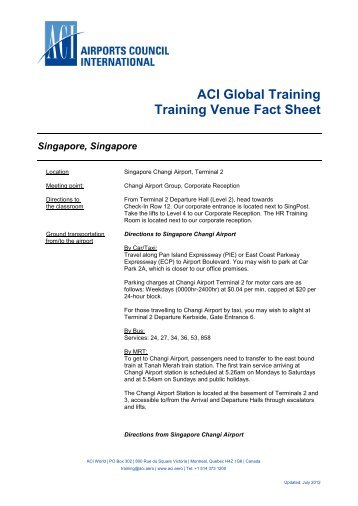 Singapore - Airports Council International
