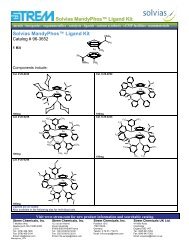 Solvias MandyPhosâ¢ Ligand Kit - Strem Chemicals Inc.