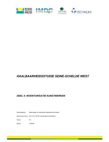 Inventarisatie kunstwerken - Waterwegen en Zeekanaal