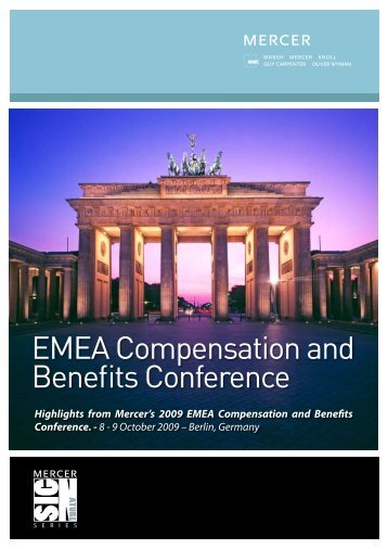 EMEA Compensation and Benefits Conference - Mercer Signature ...