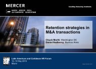 Retention strategies in M&A transactions (PDF) - Mercer Signature ...