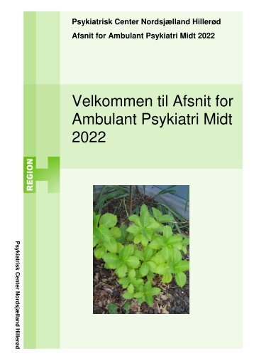 Velkommen til Afsnit for Ambulant Psykiatri Midt 2022 - Region ...